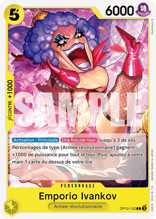 Carte One Piece Emporio Ivankov - FR OP10-102 C Sang Royal Neuf FR LorenZone