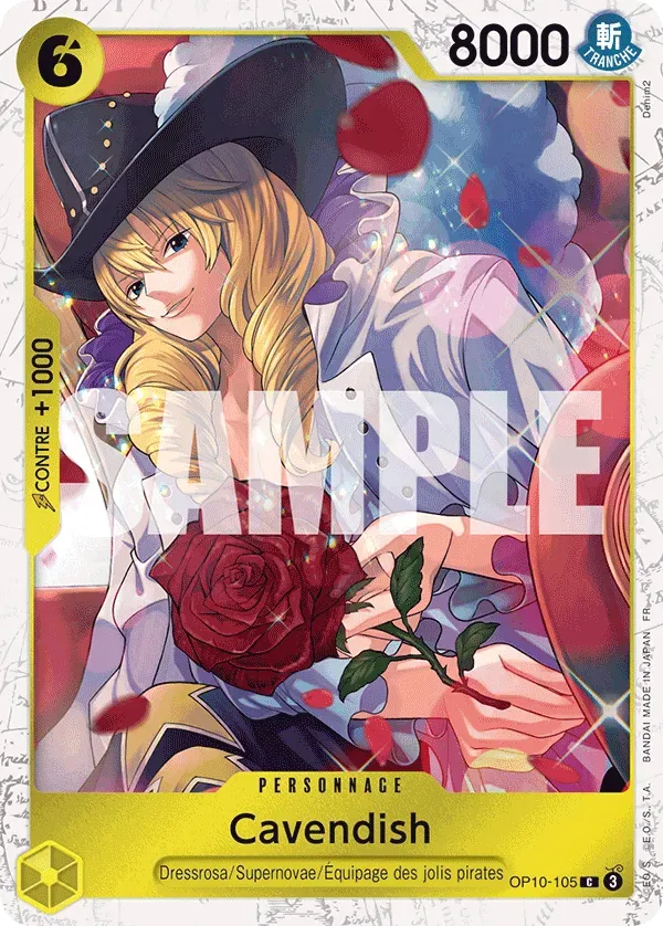 Carte One Piece Cavendish V2 - PRB02 - FR OP10-105 Commune Foil The Best Vol.2 Neuf FR LorenZone