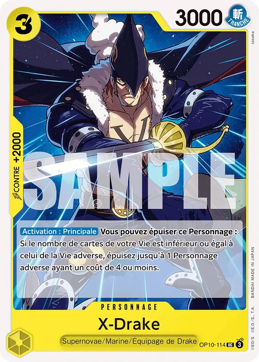 Carte One Piece X-Drake - FR OP10-114 UC Sang Royal Neuf FR LorenZone