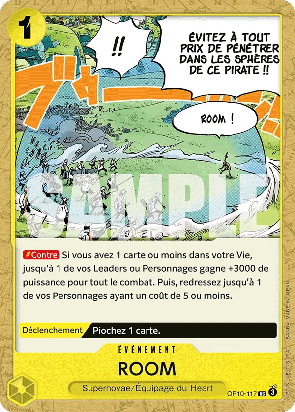 Carte One Piece ROOM - FR OP10-117 UC Sang Royal Neuf FR LorenZone