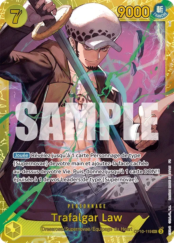 Carte One Piece Trafalgar Law - PRB02 - FR OP10-119 Secrete The Best Vol.2 Neuf FR LorenZone