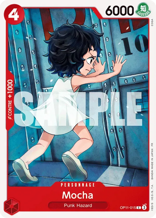 Carte One Piece Mocha - FR OP11-015 CO Des Poings Vifs Comme l'Éclair Neuf FR LorenZone