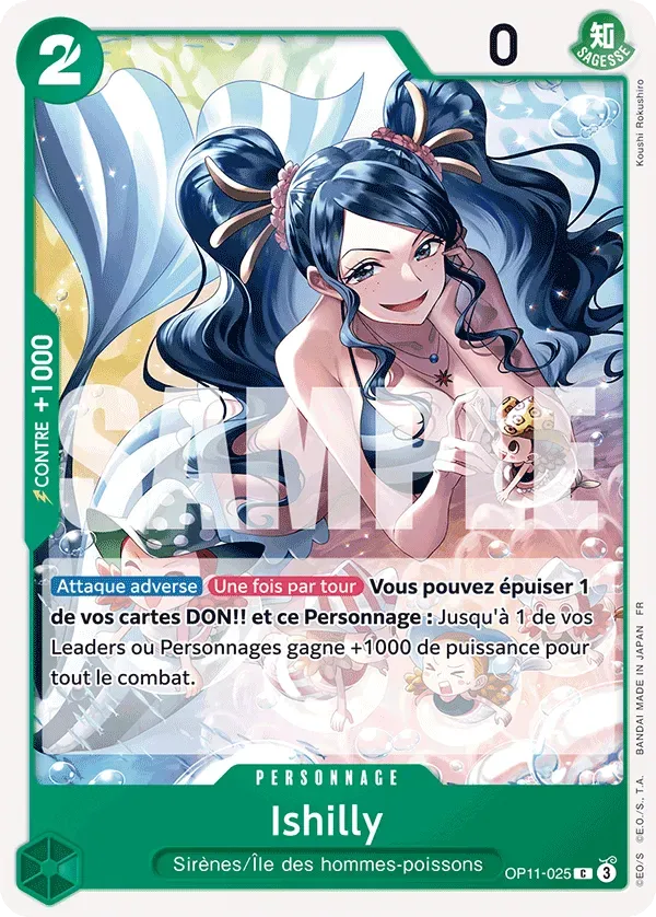 Carte One Piece Ishilly - FR OP11-025 CO Des Poings Vifs Comme l'Éclair Neuf FR LorenZone