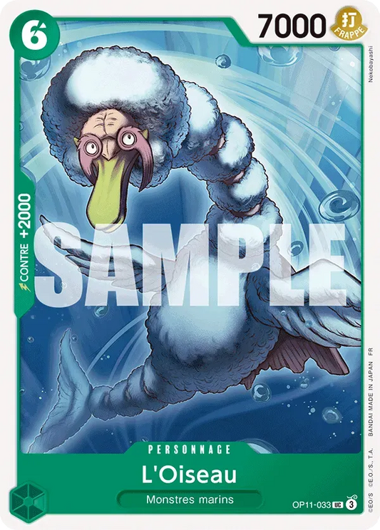 Carte One Piece L'Oiseau - FR OP11-033 UC Des Poings Vifs Comme l'Éclair Neuf FR LorenZone