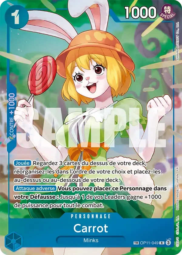 Carte One Piece Carrot OP11-049 TR Successeurs Neuf FR LorenZone
