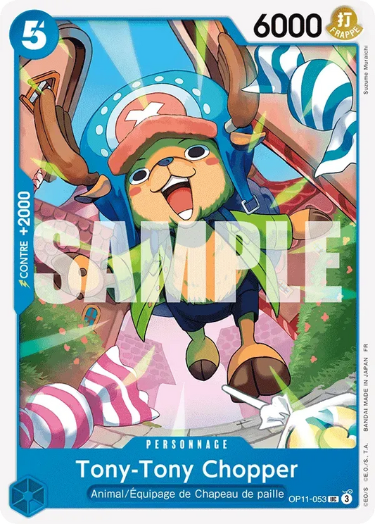 Carte One Piece Tony-Tony Chopper - FR OP11-053 UC Des Poings Vifs Comme l'Éclair Neuf FR LorenZone