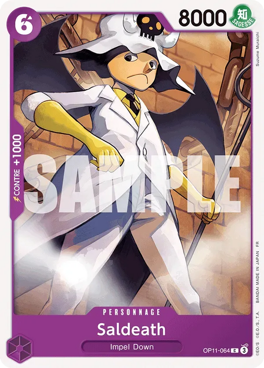 Carte One Piece Saldeath - FR OP11-064 CO Des Poings Vifs Comme l'Éclair Neuf FR LorenZone