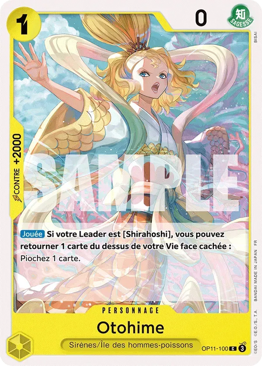 Carte One Piece Otohime - FR OP11-100 CO Des Poings Vifs Comme l'Éclair Neuf FR LorenZone