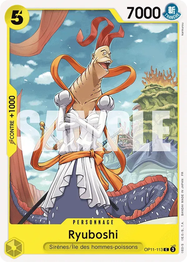 Carte One Piece Ryuboshi - FR OP11-113 CO Des Poings Vifs Comme l'Éclair Neuf FR LorenZone