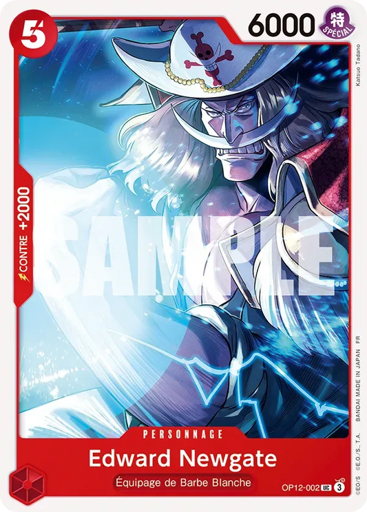 Carte One Piece Edward Newgate - FR OP12-002 UC L'héritage du Maître Neuf FR LorenZone
