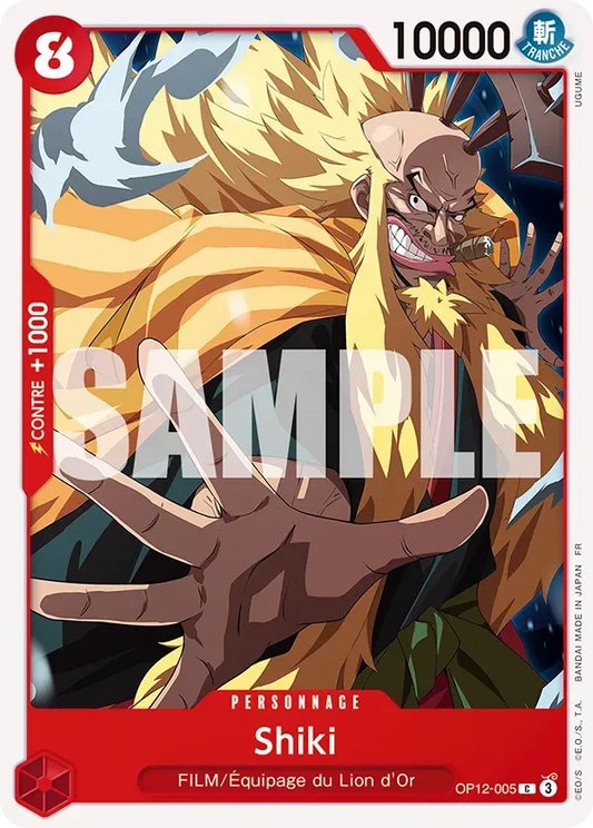 Carte One Piece Shiki - FR OP12-005 CO L'héritage du Maître Neuf FR LorenZone