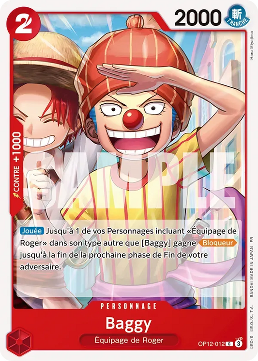 Carte One Piece Baggy - FR OP12-012 CO L'héritage du Maître Neuf FR LorenZone