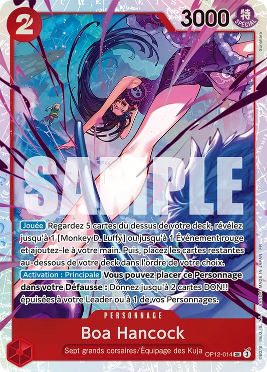 Carte One Piece Boa Hancock V1 - FR OP12-014 SR L'héritage du Maître Neuf FR LorenZone