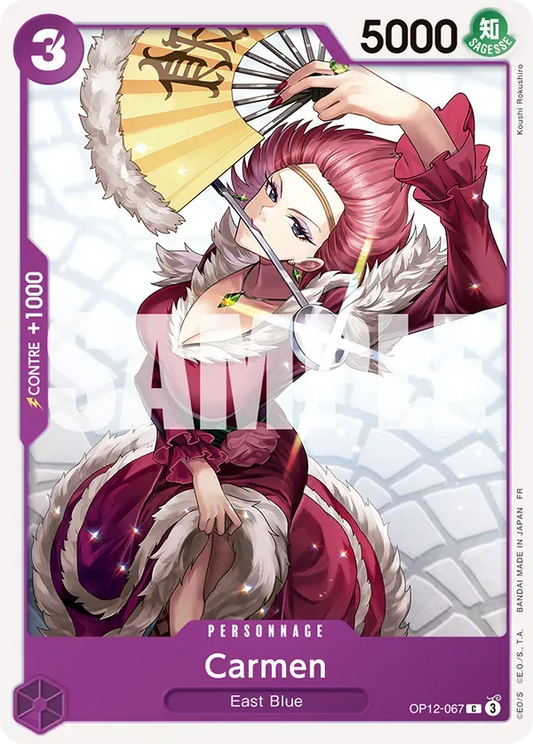 Carte One Piece Carmen - FR OP12-067 CO L'héritage du Maître Neuf FR LorenZone