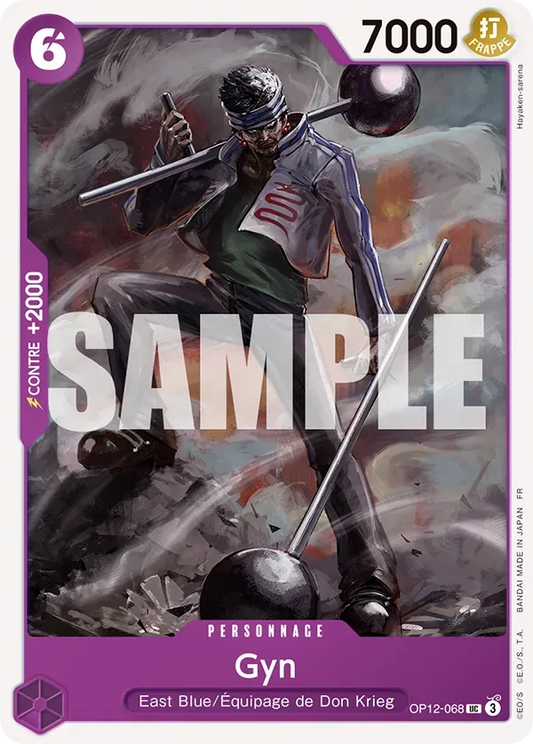 Carte One Piece Gin - FR OP12-068 UC L'héritage du Maître Neuf FR LorenZone