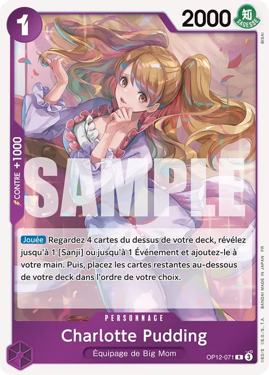 Carte One Piece Charlotte Pudding - FR OP12-071 R L'héritage du Maître Neuf FR LorenZone