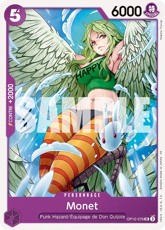 Carte One Piece Monet - FR OP12-076 UC L'héritage du Maître Neuf FR LorenZone