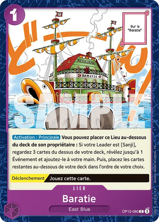 Carte One Piece Baratie - FR OP12-080 CO L'héritage du Maître Neuf FR LorenZone