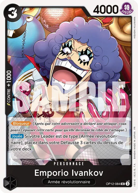 Carte One Piece Emporio Ivankov - FR OP12-084 UC L'héritage du Maître Neuf FR LorenZone