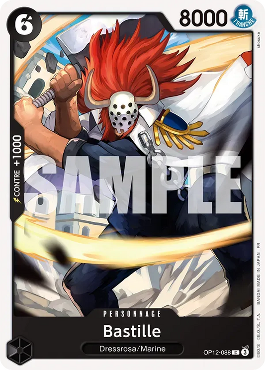 Carte One Piece Bastille - FR OP12-088 CO L'héritage du Maître Neuf FR LorenZone
