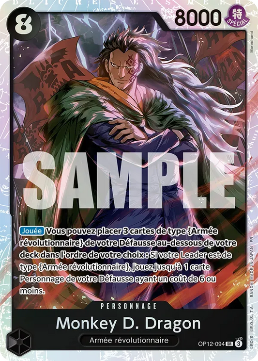Carte One Piece Monkey D. Dragon V1 - FR OP12-094 SR L'héritage du Maître Neuf FR LorenZone