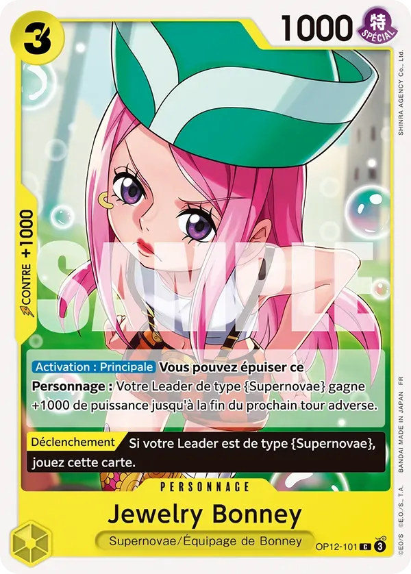 Carte One Piece Jewerly Bonney - FR OP12-101 CO L'héritage du Maître Neuf FR LorenZone