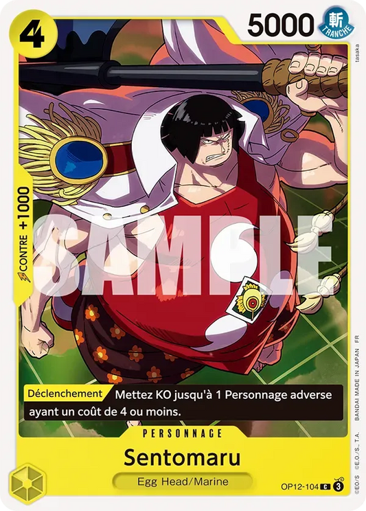 Carte One Piece Sentomaru - FR OP12-104 CO L'héritage du Maître Neuf FR LorenZone