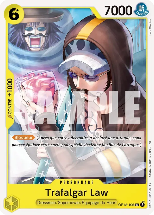Carte One Piece Trafalgar Law - FR OP12-106 UC L'héritage du Maître Neuf FR LorenZone