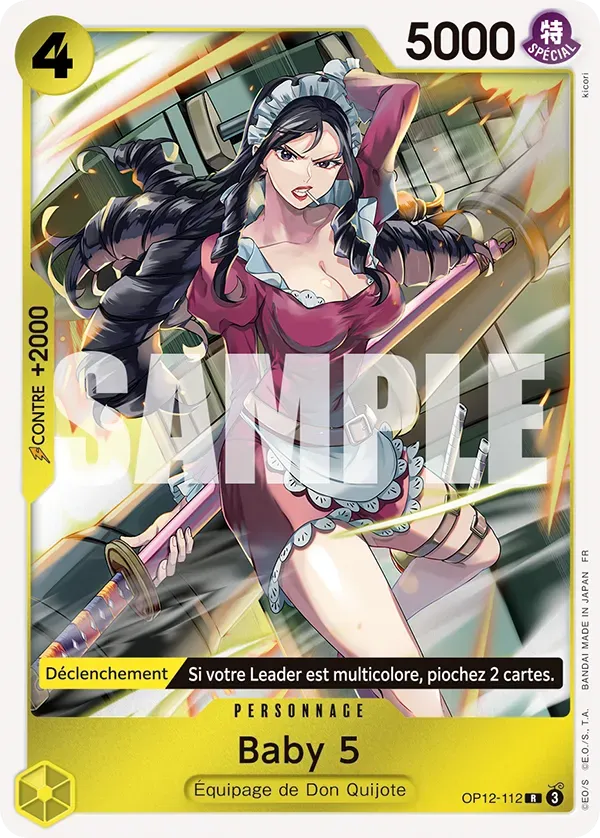 Carte One Piece Baby 5 - FR OP12-112 R L'héritage du Maître Neuf FR LorenZone