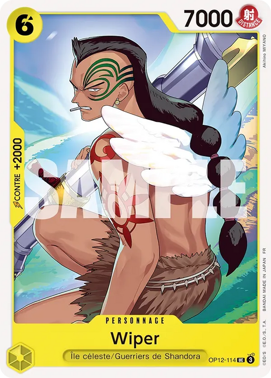 Carte One Piece Wiper - FR OP12-114 UC L'héritage du Maître Neuf FR LorenZone