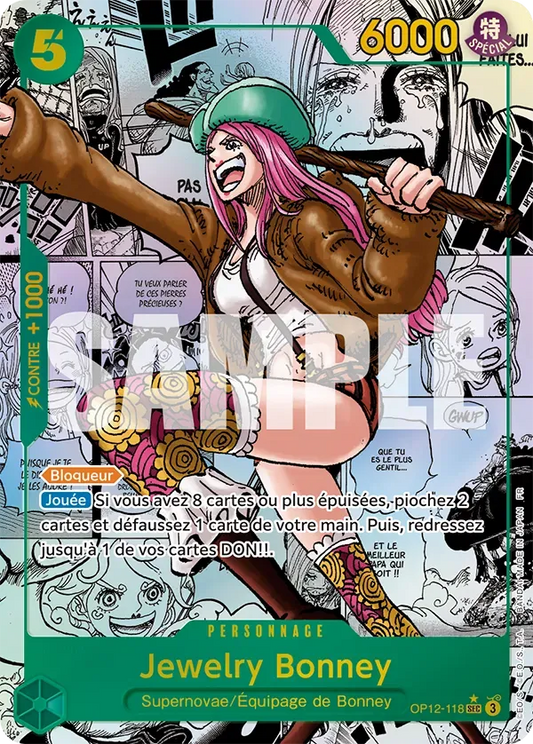 Carte One Piece Jewerly Bonney V3 - FR OP12-118 SEC-M L'héritage du Maître Neuf FR LorenZone