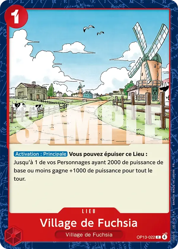 Carte One Piece Village de Fuchsia - FR OP13-022 CO Successeurs Neuf FR LorenZone