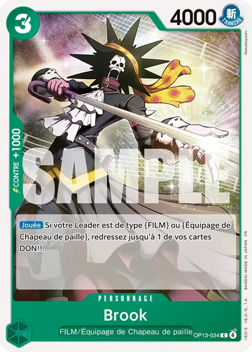 Carte One Piece Brook OP13-034 - Successeurs