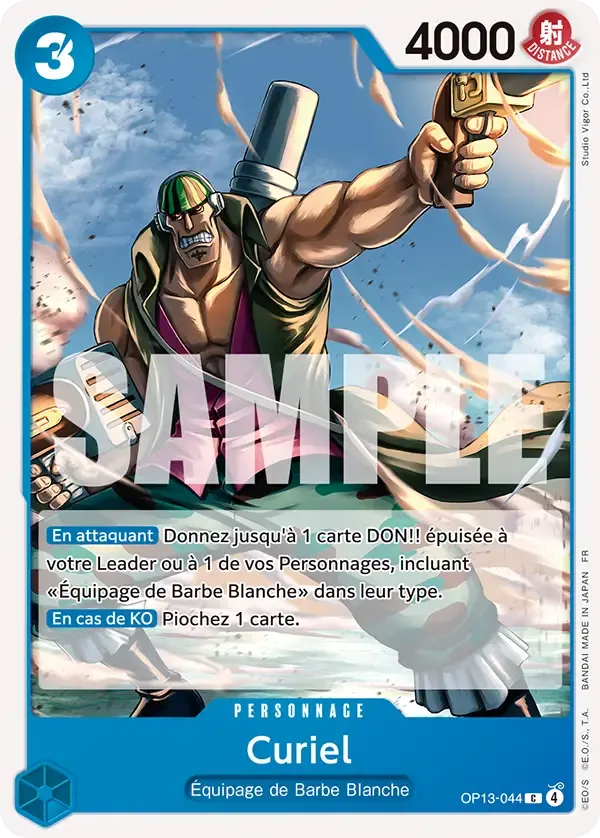 Carte One Piece Curiel - FR OP13-044 CO Successeurs Neuf FR LorenZone