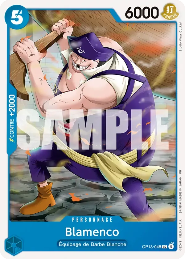 Carte One Piece Blamenco - FR OP13-048 UC Successeurs Neuf FR LorenZone