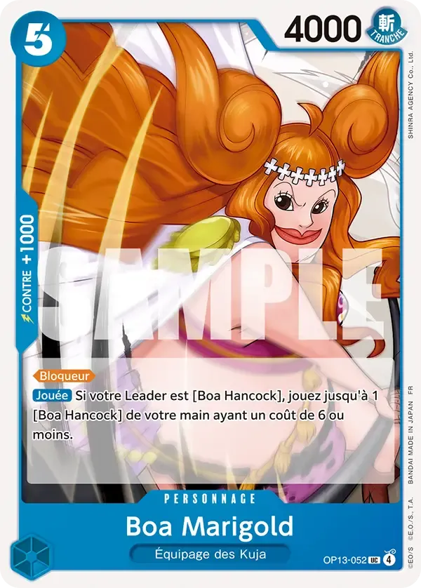 Carte One Piece Boa Marigold - FR OP13-052 UC Successeurs Neuf FR LorenZone