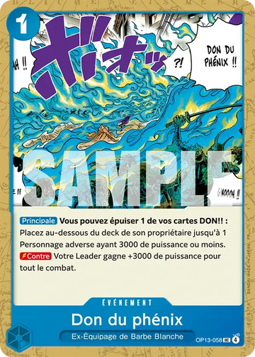Carte One Piece Don du phénix OP13-058 - Successeurs