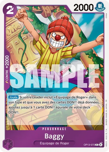 Carte One Piece Baggy OP13-072 - Successeurs