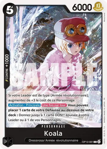 Carte One Piece Koala OP13-081 - Successeurs