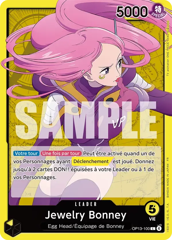 Carte One Piece Jewerly Bonney V1 - FR OP13-100 L Successeurs Neuf FR LorenZone