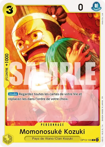 Carte One Piece Momonosuké Kozuki OP13-105 - Successeurs
