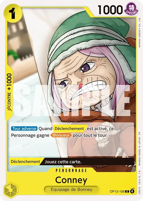 Carte One Piece Conney - FR OP13-106 CO Successeurs Neuf FR LorenZone