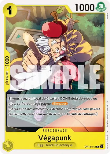 Carte One Piece Végapunk OP13-112 - Successeurs