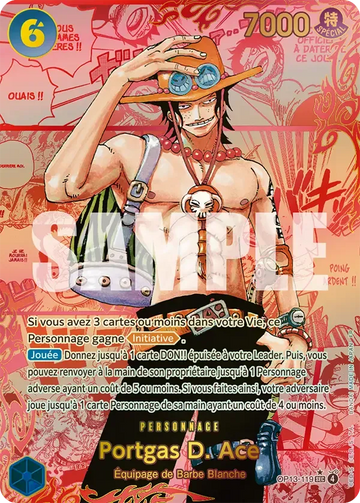 Carte One Piece Portgas D. Ace OP13-119 V4 - Successeurs