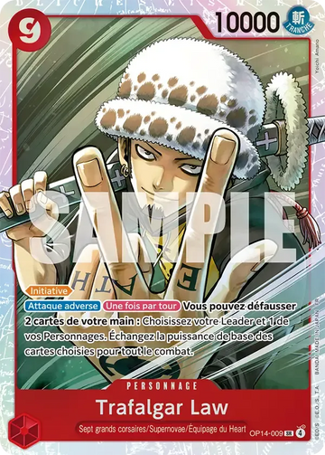 Carte One Piece Trafalgar Law OP14-009 V1 - Les Sept de la Mer d'Azur