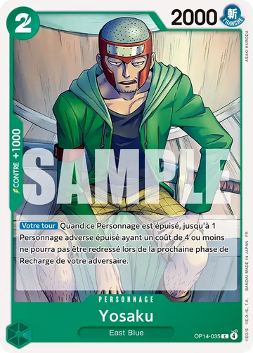 Carte One Piece Yosaku OP14-035 - Les Sept de la Mer d'Azur