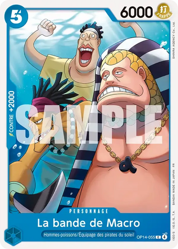 Carte One Piece La bande de Macro OP14-055 - Les Sept de la Mer d'Azur