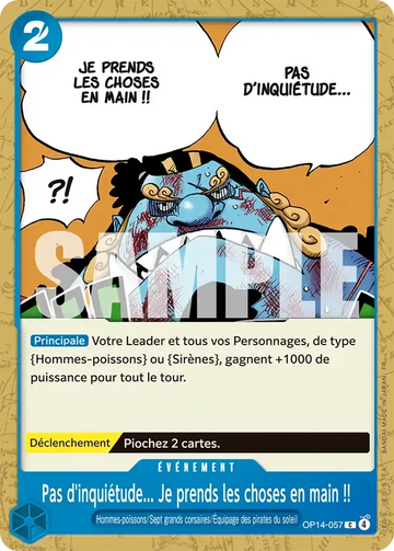 Carte One Piece Pas d'inquiétude... Je prends les choses en main !! OP14-057 - Les Sept de la Mer d'Azur