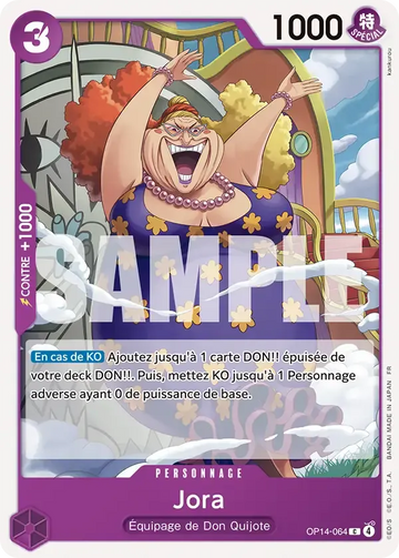 Carte One Piece Jora OP14-064 - Les Sept de la Mer d'Azur