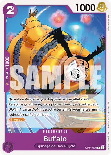 Carte One Piece Buffalo OP14-070 - Les Sept de la Mer d'Azur